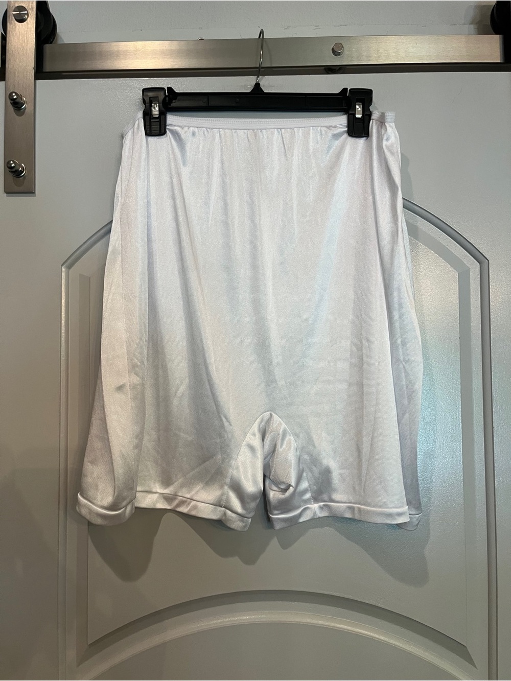 Vintage style National White nylon tricot high waisted panty Shorts. new!